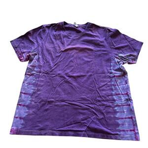 Unisex Shirt 3XL Purple Tie Dye Soft Retro Bold Hippie Burning Man Brand New